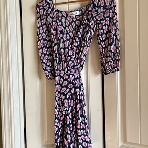 Stylish Multicolor Patterned Dress by Diane Von Furstenberg